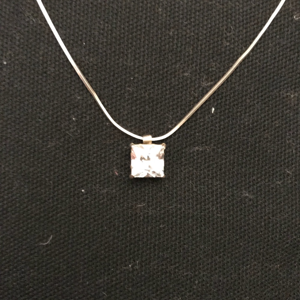 Diamond accent necklace and earring set